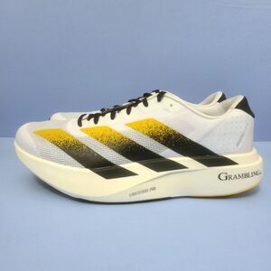 Adidas Adizero Evo SL Mens Sz 10 Grambling HBCU Running Shoes White Gold JQ4575